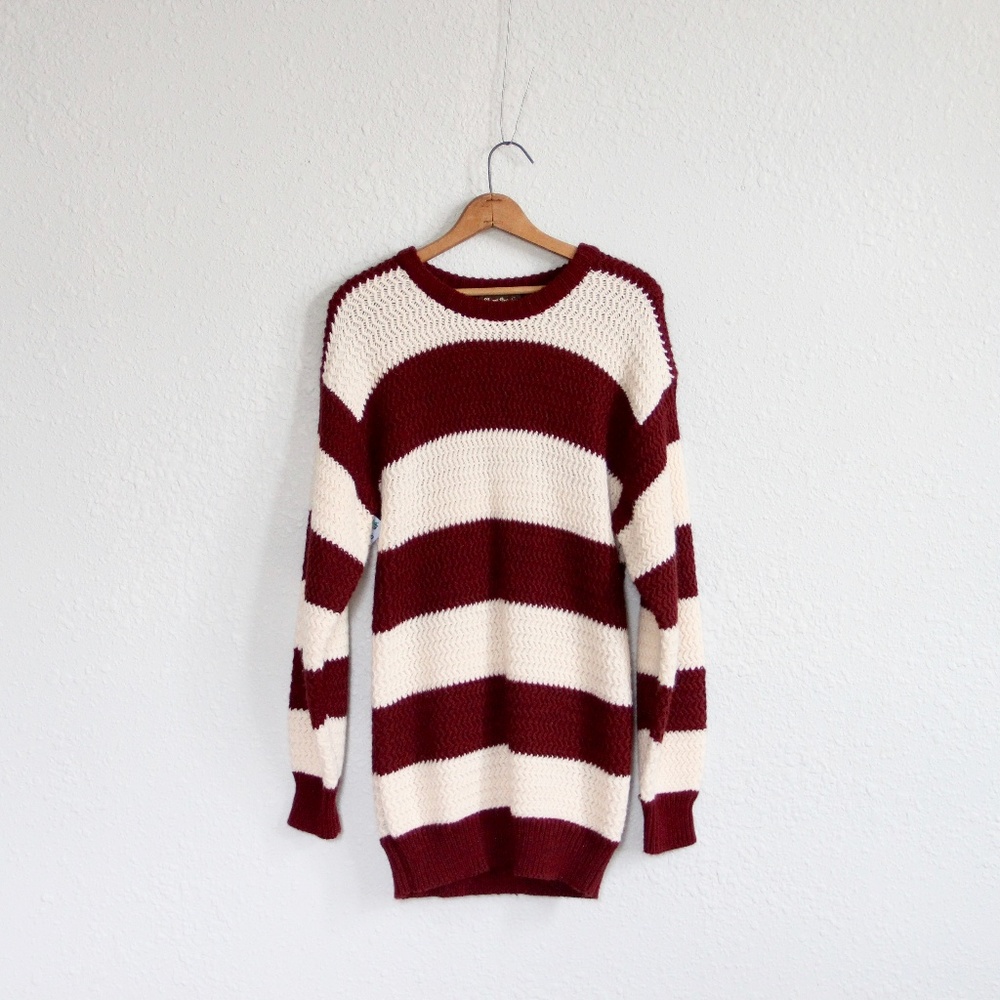 Vintage Knit Oversized Sweater Boyfriend Fit